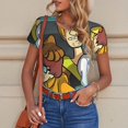 thumbnail image 5 of Gokiu Scooby-Doo Womens Bodysuits Short Sleeved Round Neck Bodysuits Fashion T-shirt, 5 of 7