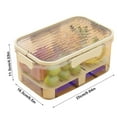 thumbnail image 5 of Jierger A Must Have for Picnics! Outdoor Portable Double Layer Fresh Keeping Box with Ice Box Mobile Small Refrigerator Lunch Box Fruit Box Portable Outing Keep Food Fresh!, 5 of 6