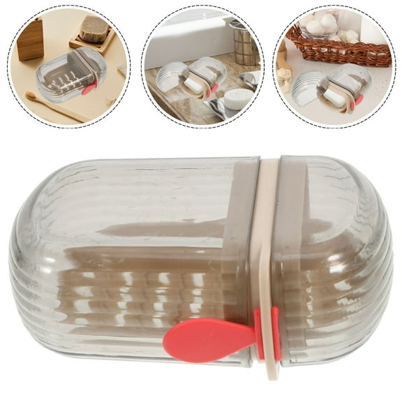 HONITANO 1Set Portable Soap Box for Bar Soap Travel Case 11.8x7.9x3.9in