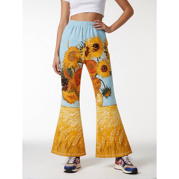 Girls Flare Leggings Relaxed-Fit Bell Bottoms Chic Flared Pants for Tween Girls Age 8-13 Activewear