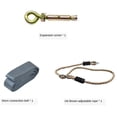thumbnail image 1 of Juego de cuerda correa colgante para columpio resistente de 100 kg, accesorios de fijación para columpios para interiores y exteriores p 3 PIEZAS Baoblaze Columpio Colgante Correa Cuerda, 1 of 7