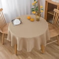 thumbnail image 1 of NLMUVW Burlap Linen Tablecloth for Round Table 36 Inch, Rustic Small Table Cloth Water Resistant Decorative Farmhouse Table Cover for Dining Kitchen Party Cafe, 1 of 14