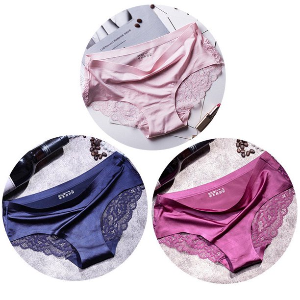 TEXIWAS, 3 unids / lote, bragas sexis de encaje, ropa interior sin costuras para mujer, bragas para mujer, lencería de algodón, bragas para mujerpangjing