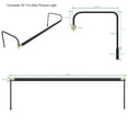 thumbnail image 4 of Cocoweb 30 Inch Tru-Slim Black and Brass Picture Light - LED, 2700K, Adjustable Arm, Plug-in, Toggle Switch, Sleek and Compact Design, 4 of 4