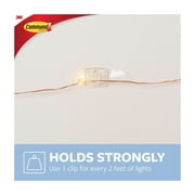 Command Decorating Clips Value Pack, White, 40 Clips, 48 Adhesive Strips