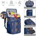 thumbnail image 5 of Gothic Solar and Astronomical Pattern Backpack Cooler – Leakproof Insulated Cooler Bag with Moon Phase and Star Map Design, 5 of 6