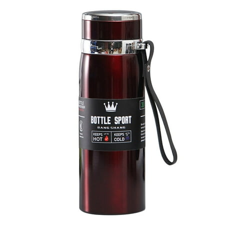 

600ml/800ml/1000ml Insulated Water Bottle Double Stainless Steel Insulated Cup Leakage-proof for Travel Office Fitness Sports