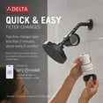 thumbnail image 2 of Delta Faucet Clarifi Standard Shower Filter Attachment with Filter, Hard Water Shower Filter, Shower Head Filter, Matte Black 7SF100-BL, 2 of 5