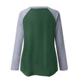 thumbnail image 5 of Birdeem Womens Plus Size Long Sleeve Color Matching Raglan Sleeve T-Shirt Tops, 5 of 5