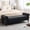 Black, variant on 67" Storage Bench for Bedroom, End of King Size Benches with Rolled Arms, Faux Leather Tufted Button Ottoman Benches, Upholstered Bench for Living Room, Entryway, Black