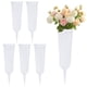 thumbnail image 1 of Uxcell Paquete de 6 Jarrones Florales Conmemorativos, Jarrones de Cementerio de Plástico de 9.8 Pulgadas con Picos [Blanco], 1 of 1