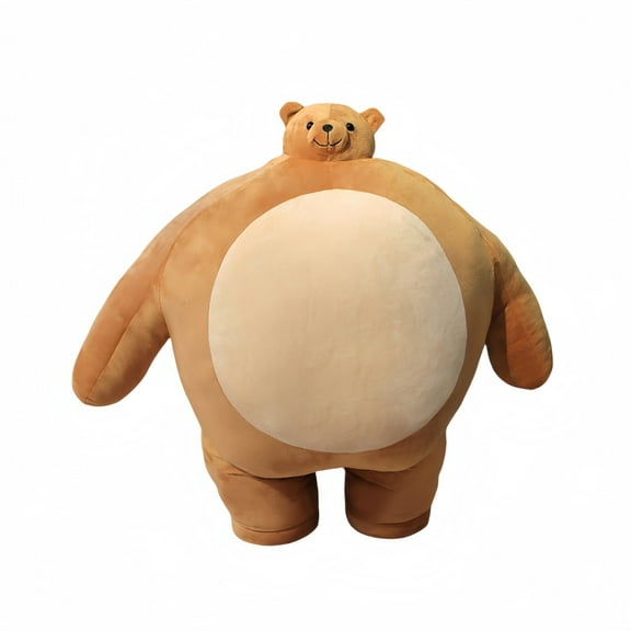 Teddy Bear Stuffed Animal Plush Toy Doll Pillow-Soft Muscle Bear Plush Boyfriend Chair Cushion Birthday Gift