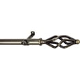 thumbnail image 3 of Central Design 4841-282 0.812 in. Dia. Vinci Curtain Rod, Black - 28-48 in., 3 of 3