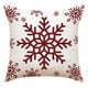 thumbnail image 1 of Yhmxh Fundas de cojín decorativas con estampado navideño, funda de almohada de lino para sofá, funda de cojín para decoración del hogar, funda de almohada familiar, fundas de almohada, 1 of 2