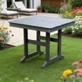 thumbnail image 4 of CQSXDA Patio Dining Table with Umbrella Hole, Weather Resistant, Rectangular Outdoor Furniture for Lawn and Yard, 4 of 10
