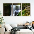 thumbnail image 3 of IDEA4WALL 3 Piece Framed Canvas Wall Art for Living Room, Bedroom Waterfall in Deep Forest of Croatia Canvas Prints for Modern Home Decoration Ready to Hang, 3 of 4