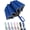 Dark Blue, variant on Creative Ring Buckle Windproof Reinforced Umbrella, Windproof Large Umbrellas for Rain with Dual-Rib Structure, Portable Compact Umbrella with Reflective Strip, Car Backpack UV Umbrellas for Sun Prot