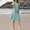 Light Blue polka dot midi dress a1, variant on Women's Summer V Neck Short Sleeve Polka Dot Boho A-Line Midi Dresses Casual Flowy Swing Vacation Beach Party Sundresses, White M