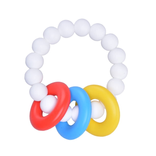 Juguetes de Bebé Silicona Accesorio de Comedor Viaje Blanco
