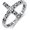 5, variant on Diamond Cross Ring for Women Sterling Silver with God All Things are Possible Vintage Filigree Christian Ring with Lab Grown Diamond, Size 4-15