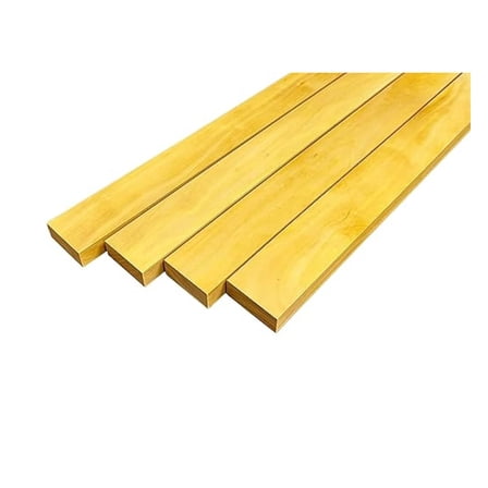 Yellowheart Lumber Boards 3/4" x 2" (4pcs) (3/4" x 2" x 18")