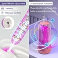 thumbnail image 3 of DEA Electric Bottle Brush Cleaner, Portable Baby Bottle Washer, Travel Bottle Cleaner Brush Set with Silicone Bottle & Nipple & Straw Brush(Purple), 3 of 14