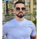 thumbnail image 2 of Gafas de Sol AIEYEZO Tony Stark Vintage con Montura Metálica Cuadrada, 2 of 7