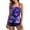 Purple-2, variant on Modest Tankinis Womens Swimwear 2 Piece Sets Halter Bathing Suits Beach Vacation Tankini Swimsuits with Bottom(Purple M)