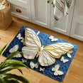 thumbnail image 4 of Butterfly Themed Non-Slip Rug, 23.6"x15.7" Multicolor 3D Printed Doormat, Winter Foyer Entryway Bathroom Mat, Polyester Decorative Floor Mat for Home Office Shop, Easy Clean Waterproof Mat, 4 of 6