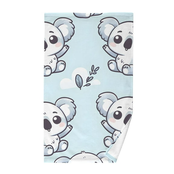 Cartoon Koala Cute Cotton Face Towels Absorbent Hand Towel Soft Bathroom Towel for Kitchen Hotel Decoration