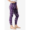 thumbnail image 4 of Roaman's Women's Plus Size Tall Plus Size Essential Stretch Ankle Length Pull-On Legging, 4 of 6