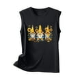 thumbnail image 4 of Fjofpr Mens Workout Tank Tops 2024 Women's New Loose Casual Fashion Crew-neck All-matching Printed Top Black XXL, 4 of 4
