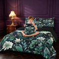 thumbnail image 4 of Manfei Traditional Eastern Dragon Animals 7-Piece Twin Bedding,Flower Starry Sky Bedding Comforter Set,Black Reversible, 4 of 6