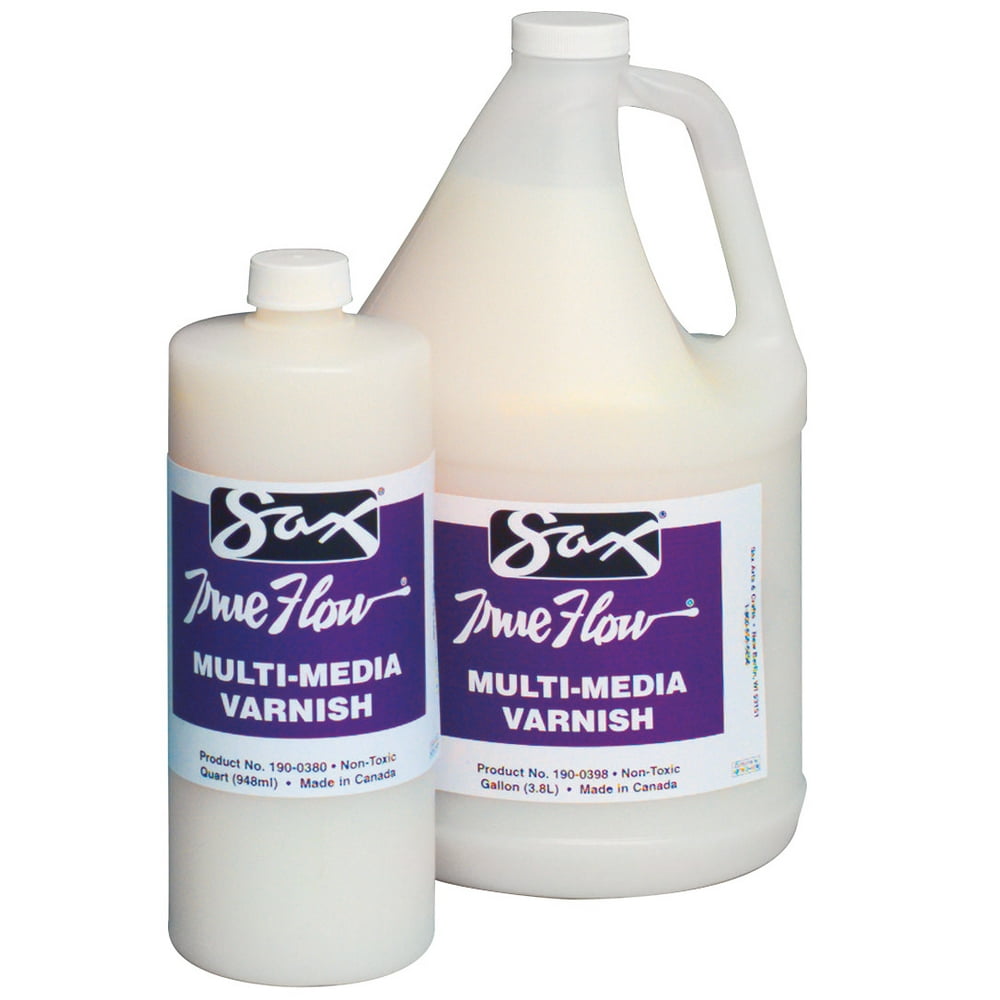 Sax True Flow Tempera Varnish, Gloss Finish, 1 Quart