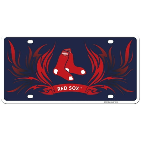 Boston Red Sox Official MLB Flame License Plate by Siskiyou 139338