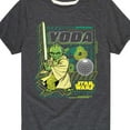 thumbnail image 3 of Star Wars - Digital Yoda - Toddler And Youth Short Sleeve Tee, 3 of 5