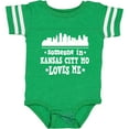 thumbnail image 3 of Inktastic Kansas City Missouri Loves Me Skyline Boys or Girls Baby Bodysuit, 3 of 5
