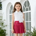 thumbnail image 1 of Conjunto de falda y top de moda sin mangas con falda plisada para niña en primavera., 1 of 9