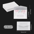 thumbnail image 4 of 1 set 50Pcs Vegetable Parchment Envelope Rectangle Blank Paper Envelopes White 70x100x0.3mm, 4 of 7