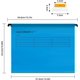 thumbnail image 2 of Cisea 12 Pack A4 Polypropylene Hanging File Folders with Tabs and Card Inserts for Office, Home Organization (Mixed Colors), 2 of 5