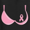 thumbnail image 7 of Wild Bobby, Ribbon Pink Bra Breast Cancer Awareness Women Racerback Tank Top, Black, Small, 7 of 7