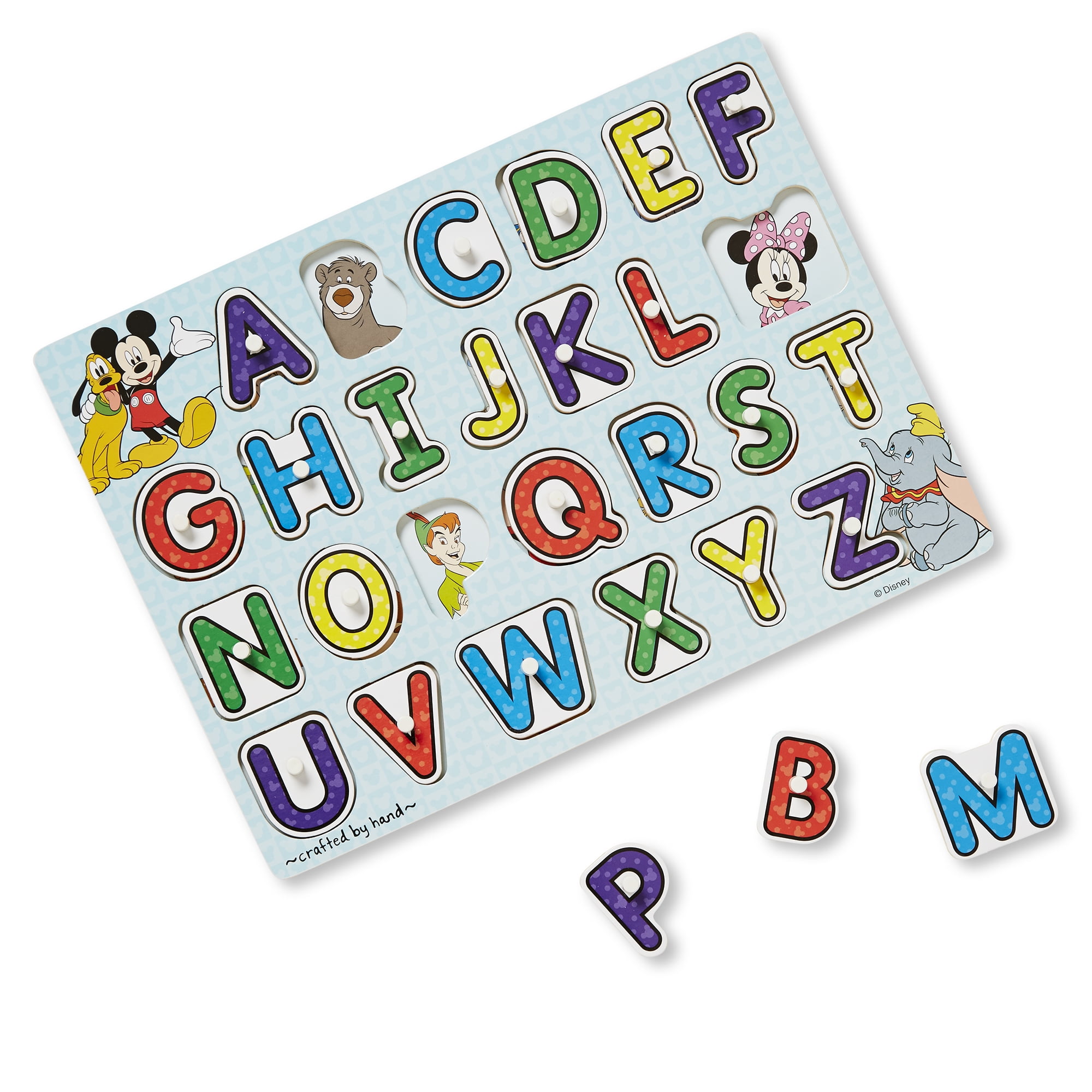 Melissa Doug Disney Classics Wooden Alphabet Letters 26 Pieces Walmart Com