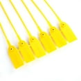 thumbnail image 4 of LYUMO 100 Uds. Etiquetas de Sello de Seguridad para Corbatas de Equipaje de 40cm, Amarillo, 4 of 8