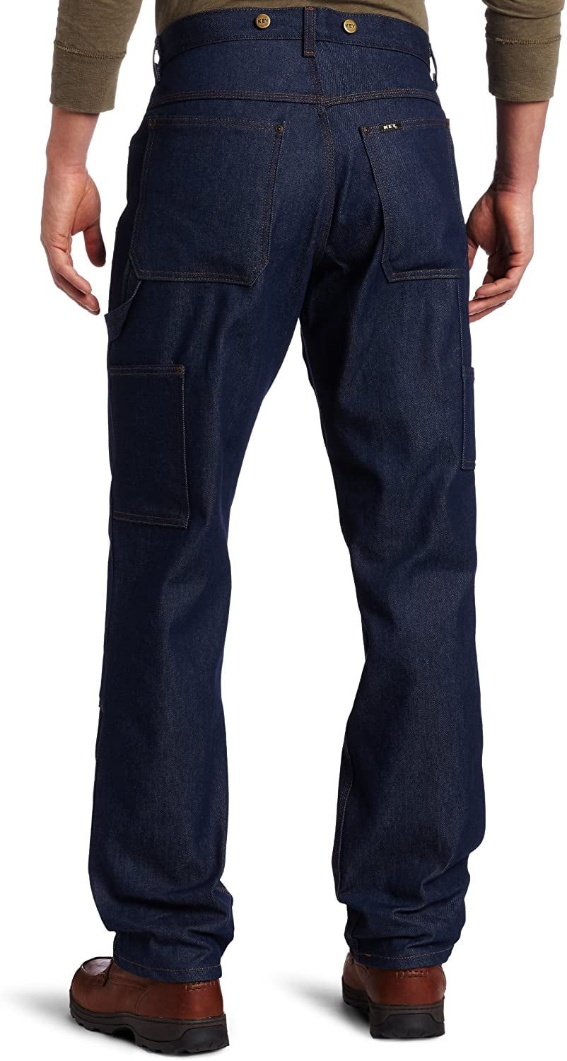 key double front logger jeans