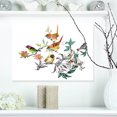 thumbnail image 1 of Designart Tropical Flowers and Birds - Birds Canvas Art Print, 1 of 3