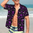 thumbnail image 5 of Lsque Yin Yang1 pattern Hawaiian Shirt for Men, Unisex Summer Beach Casual Short Sleeve Button Down Shirts-Medium, 5 of 9