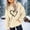 Beige, variant on Elvqul Hoodies for Teen Girls Trendy Hooded Sweatshirts Oversized Long Sleeve Shirts Graphic Clothes for Girls Warm Kids Sweatshirt