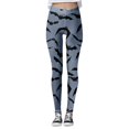thumbnail image 5 of Womens Halloween Leggings Elastic High Waist Funny Print Slim Fit Lifting Tights Pants Workout Yoga Pants, 5 of 6