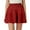 Red, variant on RUTAYY Women Skirt Flowy A-Line Skirt High Waisted Peplum Mini Skirt Pleated Cute Skirt Solid Color Flowy Swing Pleated Beach Skirts