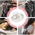 thumbnail image 3 of Scalp Massager Silicone Shampoo Brush for Hair Growth and Deep Cleansing Wet or Dry Hair White, 3 of 4